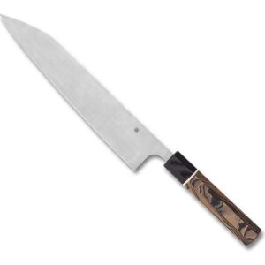 SPYDERCO ITAMAE GYUTOI MURRAY CARTER COLLECTION LEFT SIDE VIEW TIP ANGLED UP TO THE LEFT AND EDGE FACING DOWN