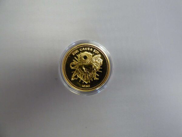 MICROTECH CONTINENTAL MEDALLION 24K GOLD EMBELLISHED CREST SIDE