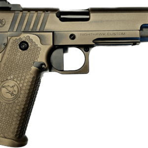 NIGHTHAWK CUSTOM FIRE HAWK DOUBLE STACK BATTLEWORN BRONZE IOS 9MM LEFT SIDE VIEW