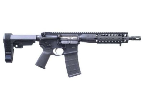 LWRC IC DI PISTOL BLACK 5.56 NATO SBA3 BRACE RIGHT SIDE VIEW