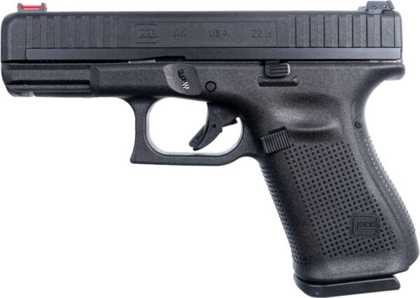 GLOCK 44 AMERIGLO FIBER OPTIC FRONT SIGHT THREADED BARREL TALO .22LR LEFT SIDE VIEW