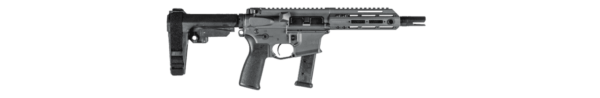 CHRISTENSEN ARMS CA9MM PISTOL 7.5" TUNGSTEN CERAKOTE WITH SBA3 RIGHT SIDE VIEW