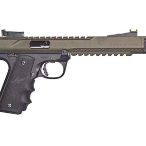 VOLQUARTSEN BLACK MAMBA 6" FIBER OPTIC FRONT SIGHT SINGLE PORT COMP OD GREEN CERAKOTE RIGHT SIDE VIEW