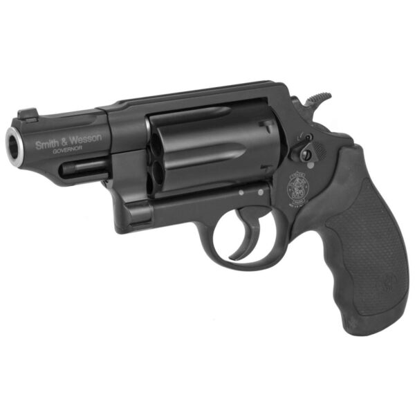 smith and wesson model governor night sight black top left side view front angle