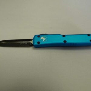 MICROTECH UTX-70 DOUBLE EDGE TURQUOISE STANDARD LABEL