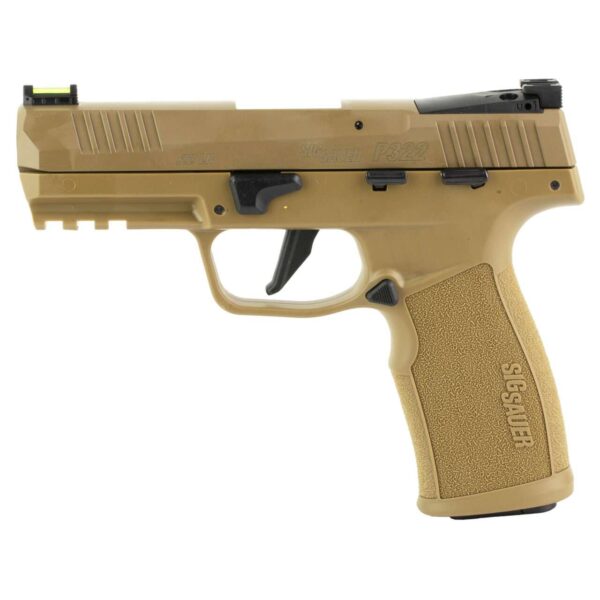 SIG SAUER P322C COYOTE OPTIC READY TACPAC 20RD .22LR LEFT SIDE VIEW