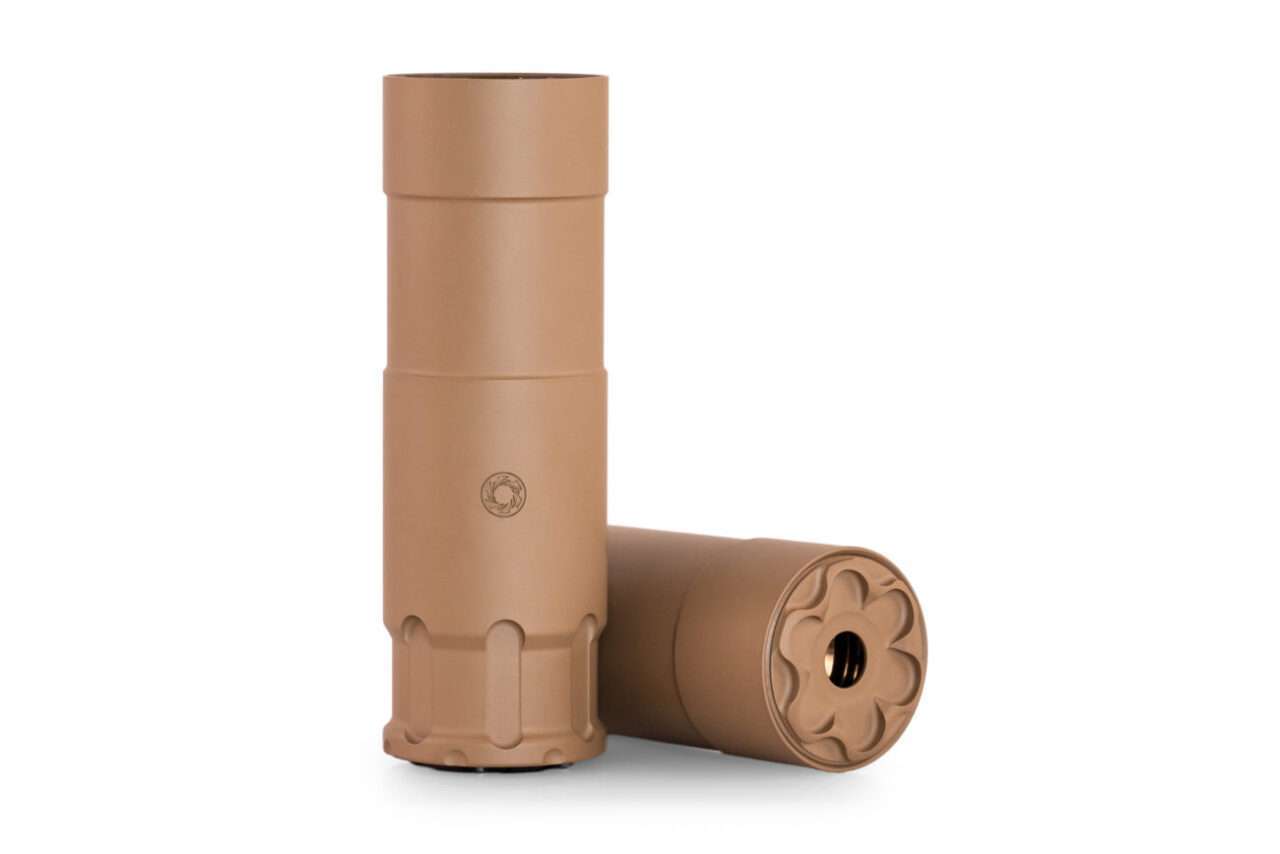 rugged suppressors oculus .22 flat dark earth long configuration vertical muzzle down