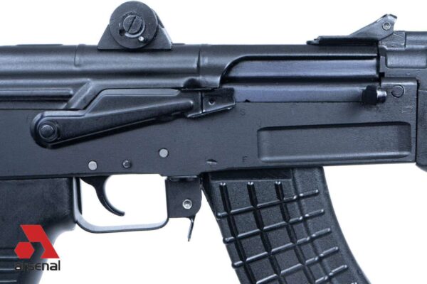 ARSENAL INC SAM7K-44 GENESIS PISTOL W/ REAR PICATINNY RAIL 7.62X39 RIGHT SIDE VIEW RECEIVER CLOSE UP