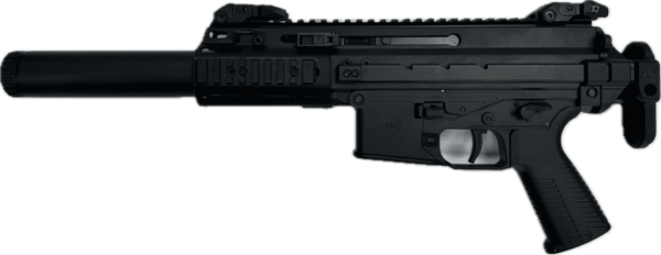 B&T APC9K PRO SD2 PISTOL W/SILENCER 9MM LEFT SIDE VIEW