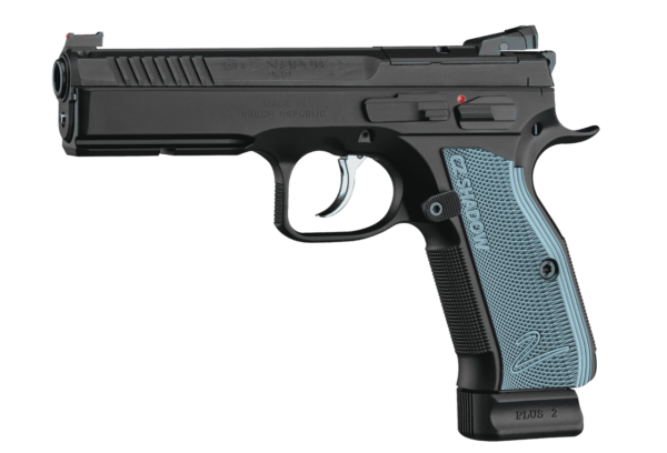 CZ SHADOW 2 BLUE OPTICS READY LEFT SIDE VIEW
