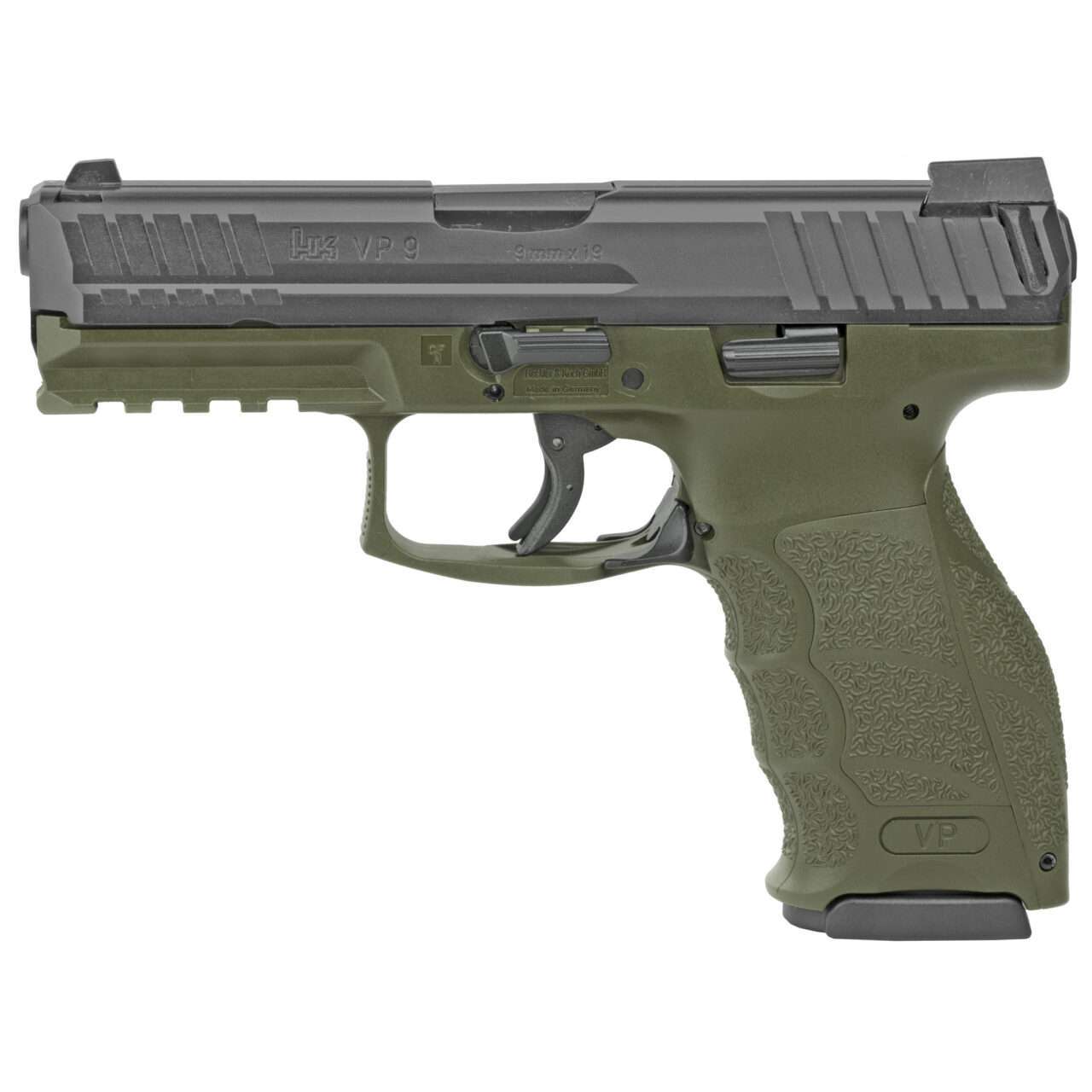 HECKLER & KOCH VP9 GREEN NIGHT SIGHTS LEFT SIDE VIEW