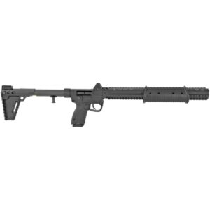 KELTEC SUB CQB MULTI MAGAZINE BLACK 9MM RIGHT SIDE VEW FOLDED AND COLLAPSED