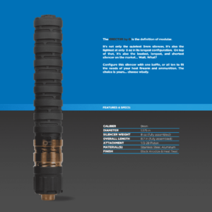 q erector 9 black vertical muzzle up with description and specs