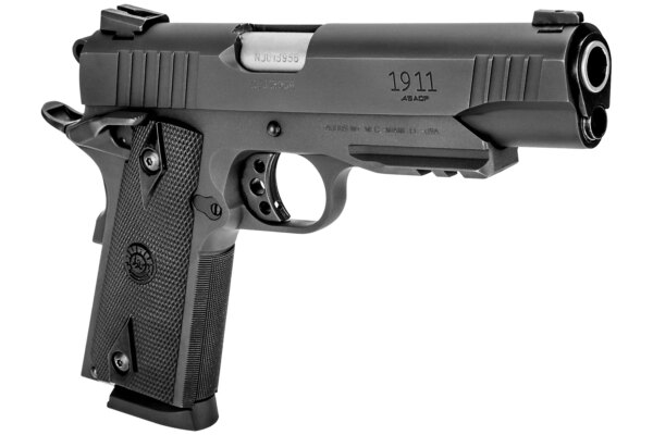 TAURUS 1911 .45 ACP MATTE BLACK FULL RIGHT SIDE VIEW FRONT ANGLE