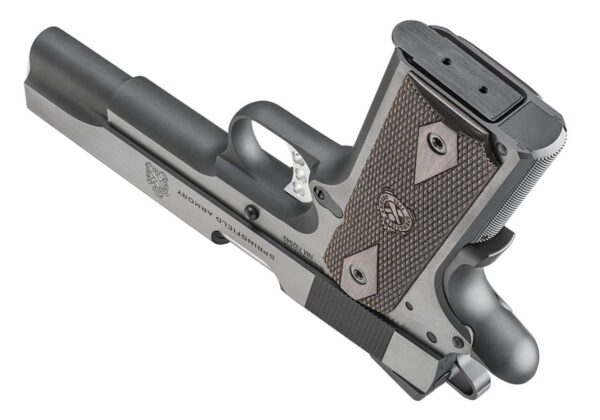 SPRINGFIELD ARMORY 1911 GARRISON BOTTOM RIGHT SIDE VIEW BACK ANGLE