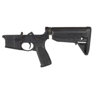 BCM COMPLETE RIFLE LOWER RECEIVER BLACK GUNFIGHTER FURNITURE BLEMISHED LEFT SIDE VIEW