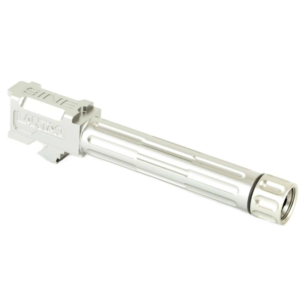 LANTAC GLOCK 9INE G19 THREADED UPGRADE BARREL STAINLESS LEFT SDIE VIEW