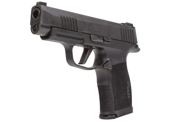 SIG SAUER P365XL MANUAL SAFETY OPTIC READY W/ PLATE COVER 9MM BOTTOM LEFT SIDE VIEW FRONT ANGLE