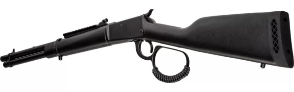 ROSSI R92 TRIPLE BLACK THREADED BARREL 16" .357 BOTTOM LEFT SIDE VIEW REAR ANGLE