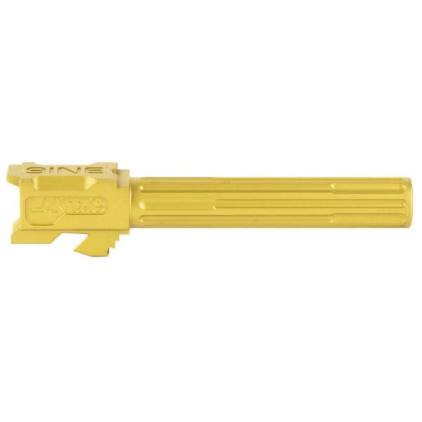 LANTAC GLOCK 9INE G17 NON-THREADED UPGRADE BARREL BRONZE RIGHT SIDE VIEW FRONT ANGLE