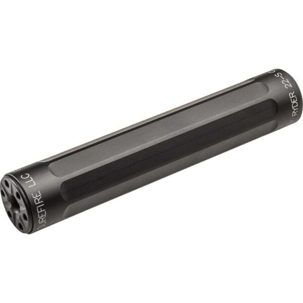 surefire ryder 22-s silencer black top left side view front angle