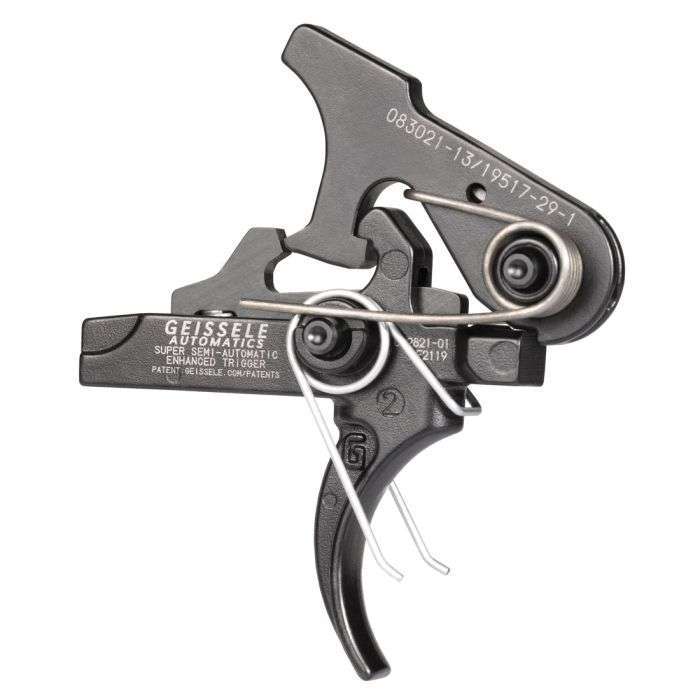 GEISSELE SSA-E TRIGGER, CURVED, BLK - TRIGGER ASSEMBLED