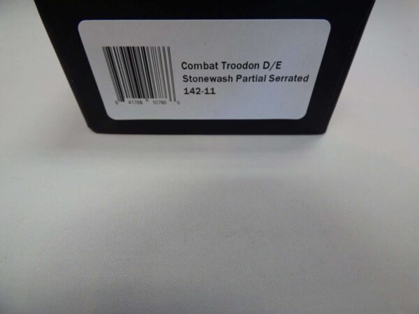MICROTECH COMBAT TROODON DOUBLE EDGE STONEWASH PARTIAL SERRATED BOX