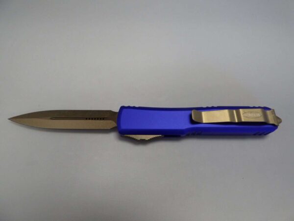 MICROTECH ULTRATECH PURPLE DOUBLE EDGE BRONZED STANDARD CLIP SIDE