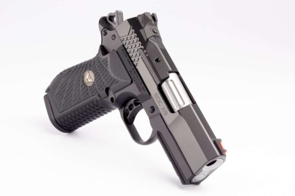 WILSON COMBAT EDC X9 3.25" LIGHTRAIL BLACK RIGHT SIDE VIEW FRONT ANGLE MUZZLE DOWN