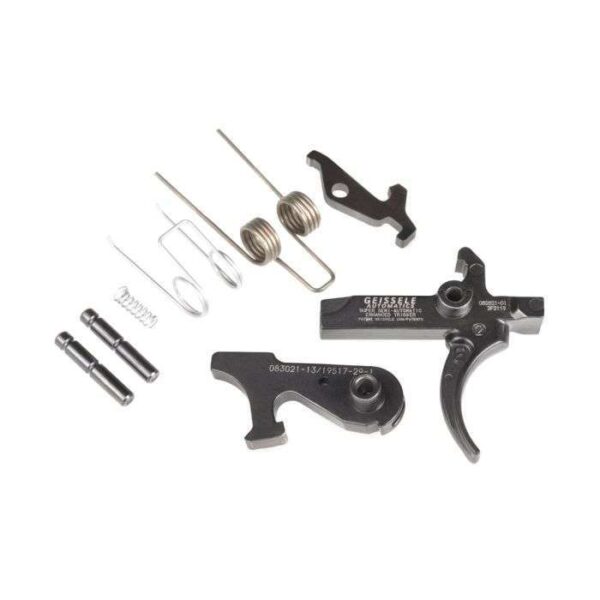 GEISSELE SSA-E TRIGGER, CURVED, BLK - TRIGGER DISASSEMBLED
