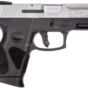 TAURUS G2C MATTE STAINLESS 12 ROUND 9MM LEFT SIDE VIEW FRONT ANGLE