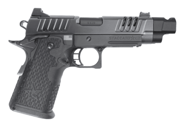 STACCATO C2 OPTIC READY DLC THREADED BARREL COMPENSATOR X SERIES RIGHT SIDE VIEW