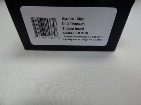MICROTECH KYROH MINI DLC TITANIUM TRITIUM INSERT LABEL