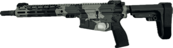 SLR RIFLEWORKS B15 FIGHTER CAMO PISTOL 10.5" 5.56 NATO LEFT SIDE VIEW