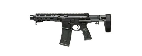 DANIEL DEFENSE DDM4 PDW 300 BLACKOUT PISTOL BLACK LEFT SIDE VIEW BRACE COLLAPSED
