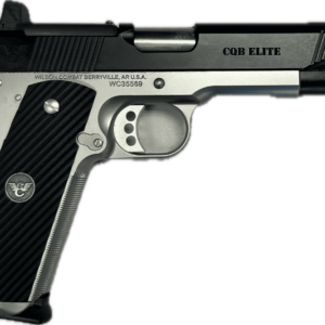 WILSON COMBAT CQB ELITE COMBAT CARRY OPTIC READY 2-TONE STAINLESS 5" 9MM LEFT SIDE VIEW