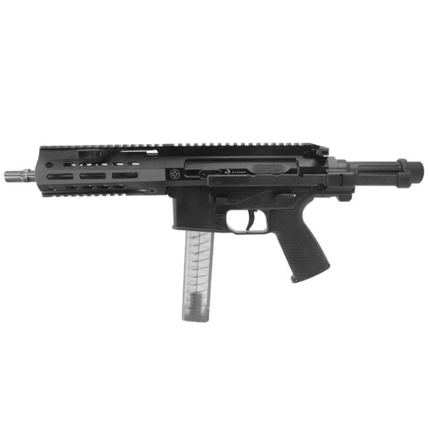 b&t spc9 pistol 9 inch with pdw brace adapter left side view