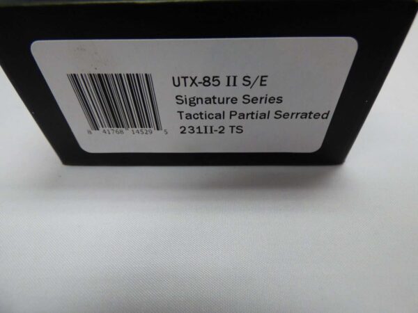 MICROTECH UTX-85 II S/E SIGNATURE SERIES TACTICAL PARTIAL SERRATED BOX