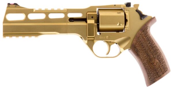 CHIAPPA RHINO REVOLVER 60DS GOLD PVD 6" .357 MAGNUM LEFT SIDE VIEW