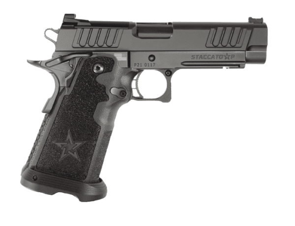 STACCATO P DLC BULL BARREL G2 TACTICAL TEXTURE GRIP RIGHT SIDE VIEW