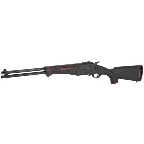 SAVAGE ARMS MODEL 42 TAKEDOWN COMPACT .410/.22LR LEFT SIDE VIEW FRONT ANGLE