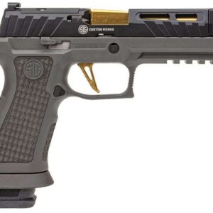 sig sauer p320 spectre comp right side front angle view muzzle angled down