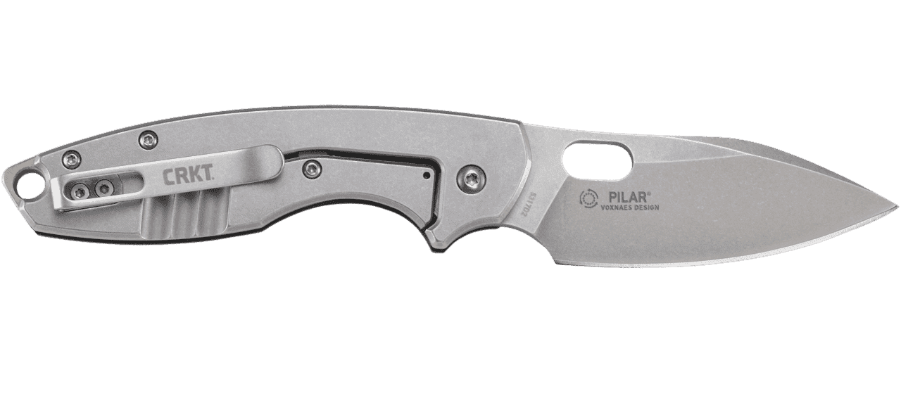 CRKT PILAR® III BLACK W/D2 BLADE STEEL RIGHT SIDE VIEW CLOSED