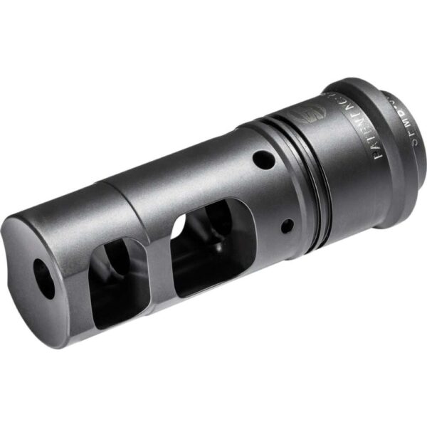 SUREFIRE SOCOM MUZZLE BRAKE TOP LEFT SIDE VIEW FRONT ANGLE