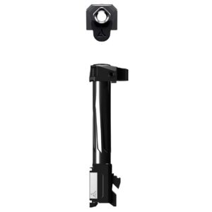 RADIAN AFTERBURNER BARREL + RAMJET COMPENSATOR FOR GLOCK 19 GEN 3 BARREL VERTICAL WITH COMPENSATOR, UNDER FRONT VIEW OF COMPENSATOR