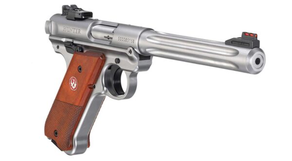 ruger mark 4 hunter 6.88" barrel right side view front angle