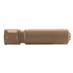 KNIGHTS ARMAMENT CO 5.56MM QDC/CRS PRT FDE SILENCER RIGHT SIDE VIEW