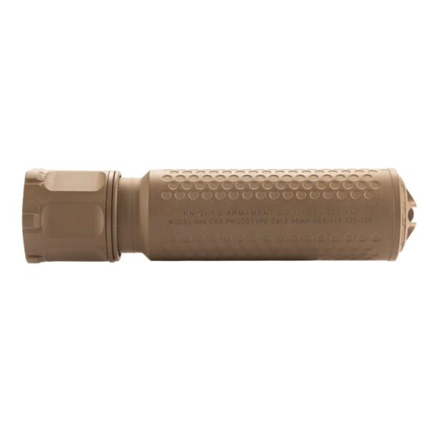 KNIGHTS ARMAMENT CO 5.56MM QDC/CRS PRT FDE SILENCER RIGHT SIDE VIEW