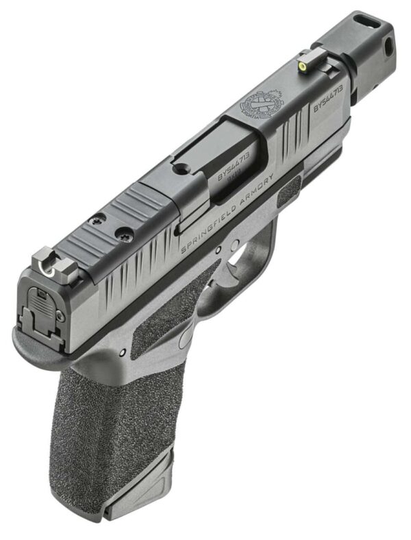 HELLCAT® RDP 3.8" MICRO-COMPACT 9MM BLACK FINGER EXTENSION MAGAZINE TOP RIGHT SIDE VIEW REAR ANGLE