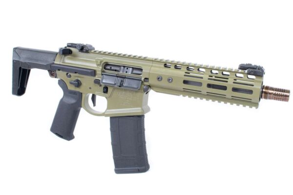 noveske n4-pdw short barrel rifle bazooka green finish right side view angled forward